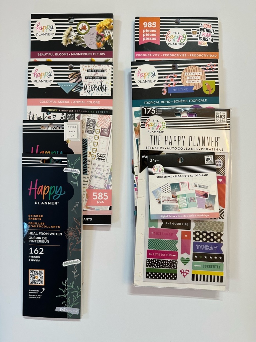 The Happy Planner Stickers - New Multicolor Floral, Tropical & Boho Accents